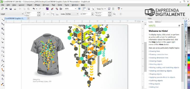 coreldraw editor de imagens e vetor para wordpress